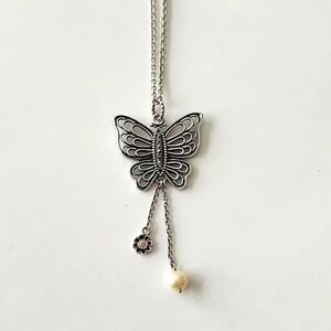 Pandora Butterfly Long Necklace